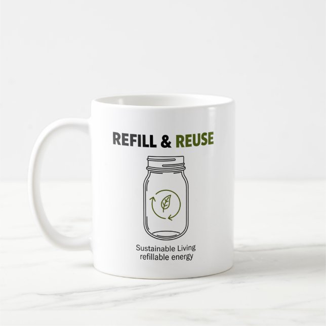 Caneca De Café Viver de Forma Sustentável (Esquerda)