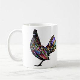 Caneca De Café Vivid Eclectic Beauighd Rooster