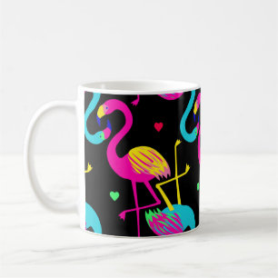 Caneca De Café Vivid tropical, exotic hawaiian seamless pattern w
