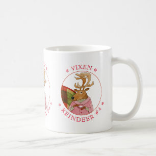Caneca De Café VIXEN REINDEER White Mug