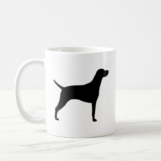 Caneca De Café Vizsla Dog Breed Silhouettes (Esquerda)
