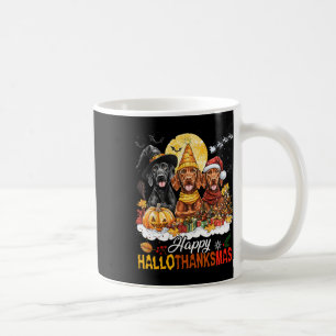 Caneca De Café Vizsla Dog Halloween Christmas Happy Hallothanksma