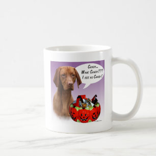 Caneca De Café Vizsla Halloween Candy