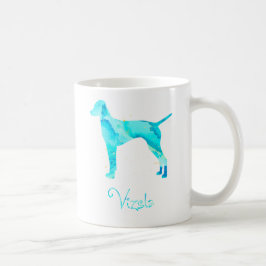 Caneca De Café Vizsla Watercolor Design