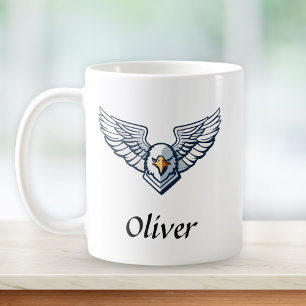 Caneca De Café Voar Acima do Resto - Asas de Águia Personalizadas