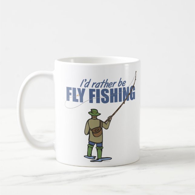 Caneca De Café Voar pescando em Waders (Esquerda)