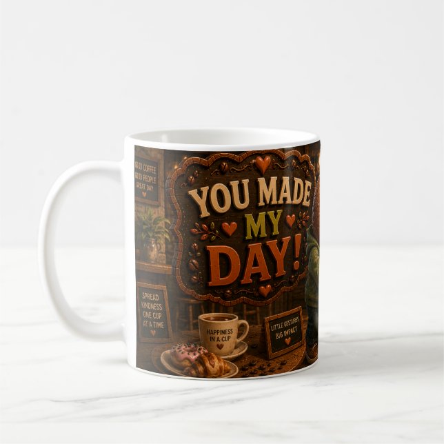 Caneca De Café Você Alegrôu Meu Dia (Esquerda)