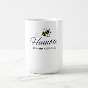CANECA DE CAFÉ VOCÊ AUTÊNTICO, BRANCO 440 ML. ABELHA HUMILDE