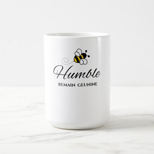 CANECA DE CAFÉ VOCÊ AUTÊNTICO, BRANCO 440 ML. ABELHA HUMILDE (Centro)