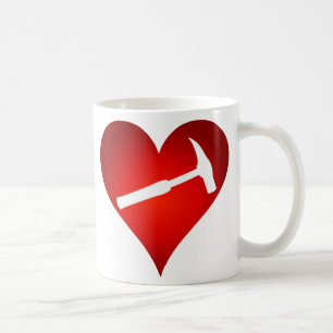 Caneca De Café Você Balança Meu Mundo: Martelo de Rocha Coração (