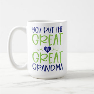 Caneca De Café Você colocou o Excelente no Excelente Vovó Mug