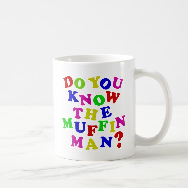 Caneca De Café Você conhece o homem de muffin? (Direita)
