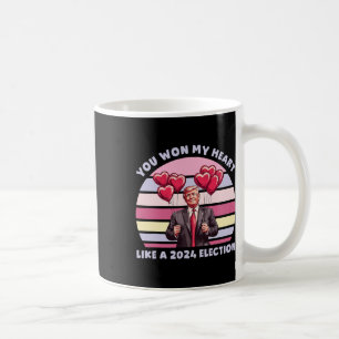 Caneca De Café Você conquistou meu coração como uma eleição engra