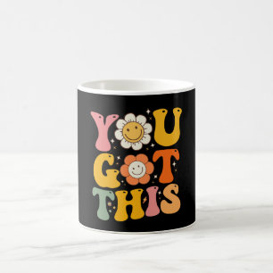 Caneca De Café Você Consegue Dia de Teste Motivacional Groovy