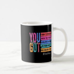 Caneca De Café Você Conseguiu Este Dia de Teste Motivacional Prof