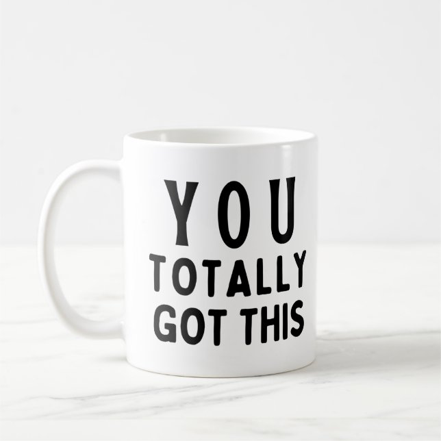 Caneca De Café Você conseguiu isso. (Esquerda)