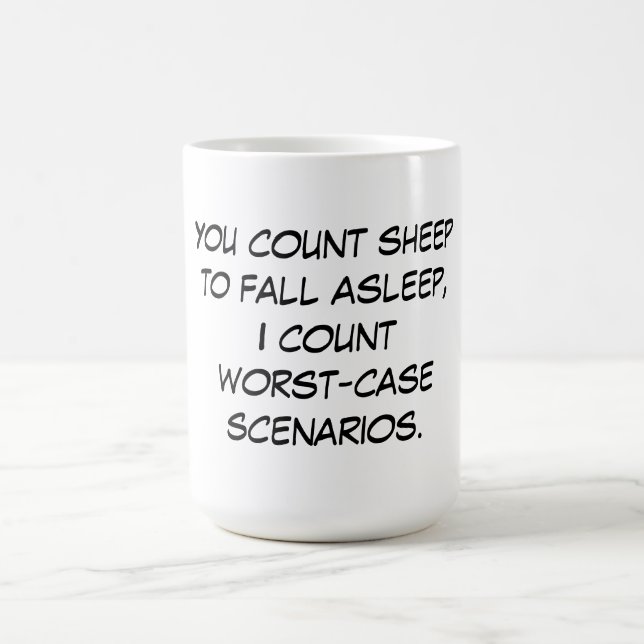 Caneca De Café Você conta ovelhas (Centro)