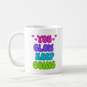 Caneca De Café Você Continua Brilhando - Citação Motivacional Col