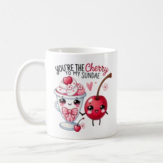 Caneca De Café Você é a cereja do meu Sundae-Mug (Esquerda)