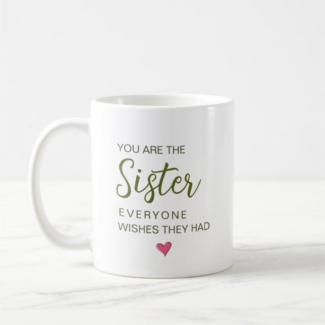 Caneca De Café Você É A Irmã Que Todos Gostariam De Ter (Esquerda)
