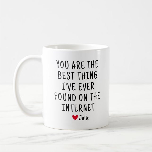 Caneca De Café Você É a Melhor Coisa Que Eu Já Encontrei  (Esquerda)