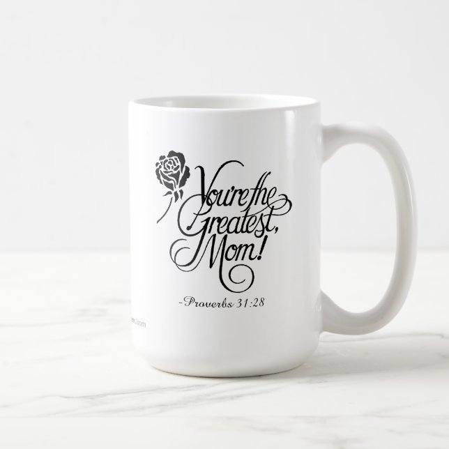 Caneca De Café Você é a melhor mãe Proverbs 31:28 (Direita)
