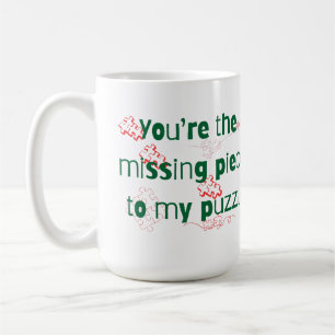 Caneca De Café Você é a peça que falta no meu quebra-cabeça Citaç