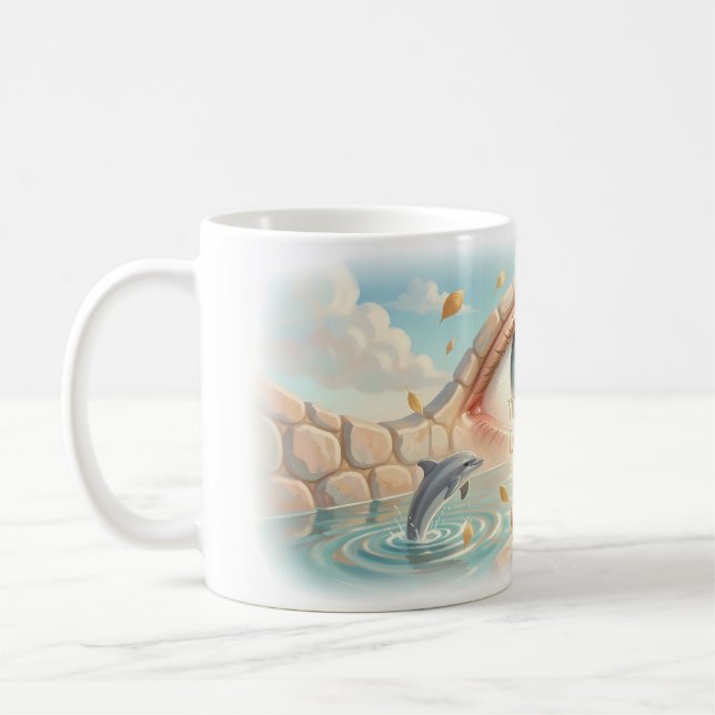 Caneca De Café Você É Amado Poster Visão Serena (Esquerda)