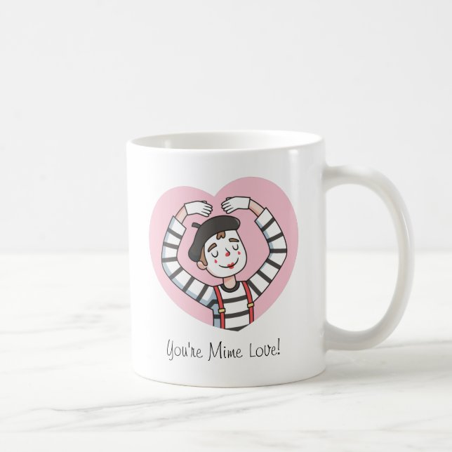 Caneca De Café Você é Amor Mimo, Meu Amor, Pun Valentines Fofo (Direita)
