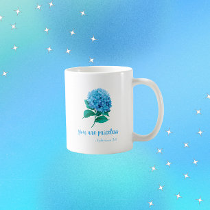 Caneca De Café Você É Cristão Faith Modern Floral