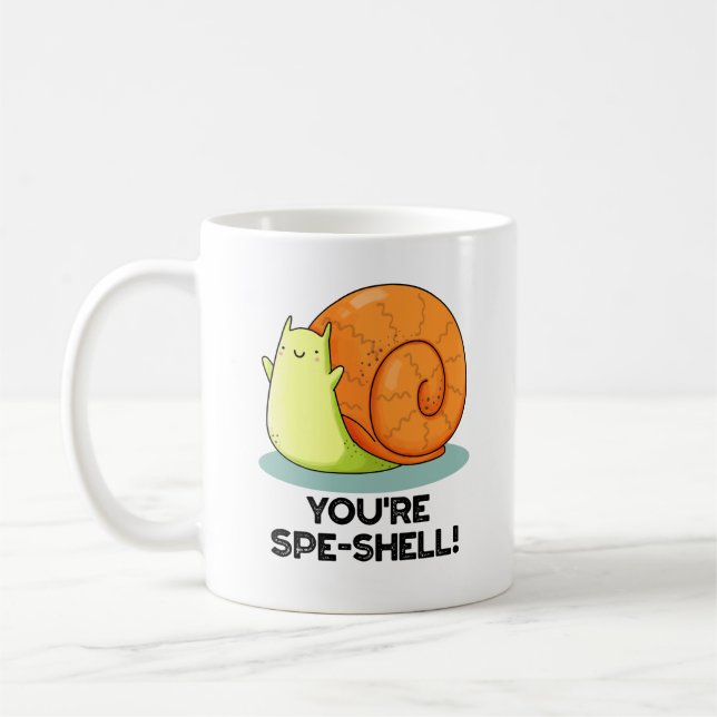 Caneca De Café Você é Es-spe-pecial Caracol Piada  (Esquerda)