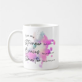 Caneca De Café você é forte, corajoso e inteligente