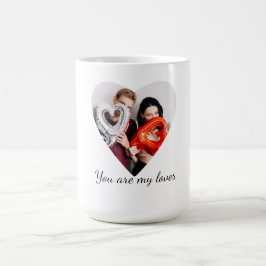 Caneca De Café Você É Meu Amante – Design de Coração Romântico