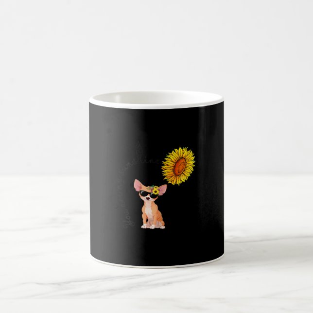 Caneca De Café Você É Meu Chihuahua Sunshine Sunflower Chiahuahua (Centro)