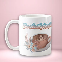 Caneca De Café Você É Meu Copo de Calmaria Boho Latte