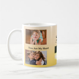 Caneca De Café Você É Meu Coração – Presente de Quatro Fotos para