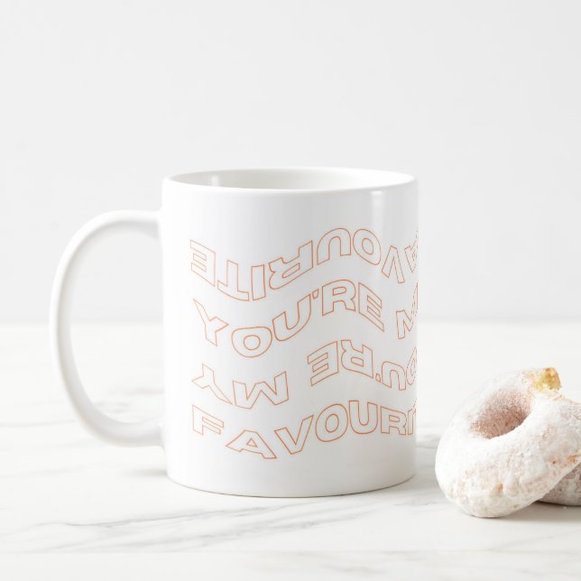 CANECA DE CAFÉ "VOCÊ É MEU FAVORITO" (Com Donut)