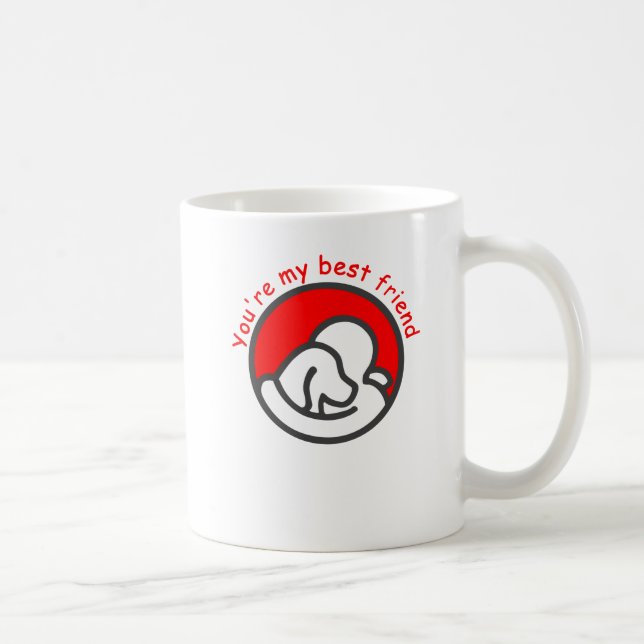 Caneca De Café Você é meu melhor amigo (Direita)