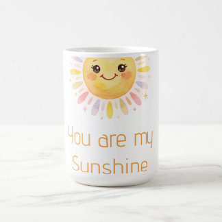 Caneca De Café você é meu sol amarelo laranja raios de sol adicio