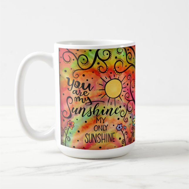 Caneca De Café "Você é meu sol" Divertido (Esquerda)