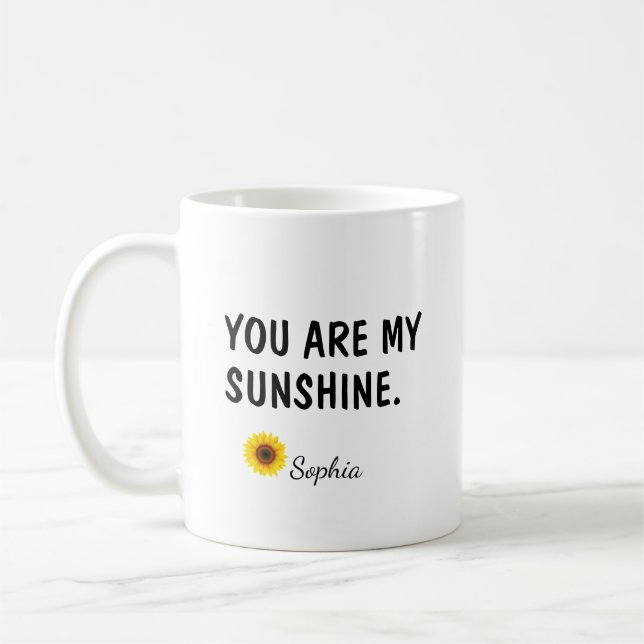 Caneca De Café Você É Meu Sol Presente para Filha (Esquerda)