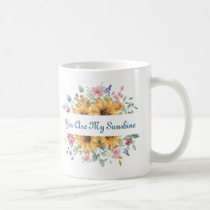 Caneca De Café Você É Minha Citação de Sol e Girassol