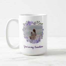 Caneca De Café Você é minha luz do sol - Colagem personalizada de