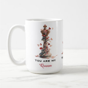 Caneca De Café Você É Minha Rainha Xadrez Dia dos Namorados