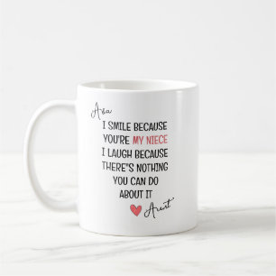 Caneca De Café Você é Minha Sobrinha Citação – Presente Personali