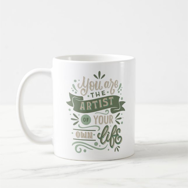 Caneca De Café você é o artista da sua própria vida (Esquerda)
