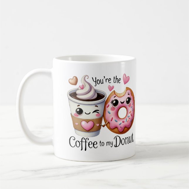 Caneca De Café Você é o café da minha Rosquinha. (Esquerda)