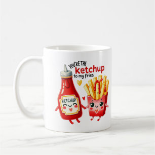 Caneca De Café Você é o Ketchup para os Meus Fries - Mug