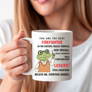 Caneca De Café Você é o Melhor Bombeiro. Outros Perdedores engraç