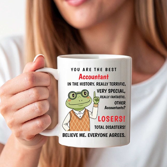 Caneca De Café Você é o Melhor Contador. Outros Perdedores. engra (You Are the Best Accountant. Other Losers. funny Coffee Mug)